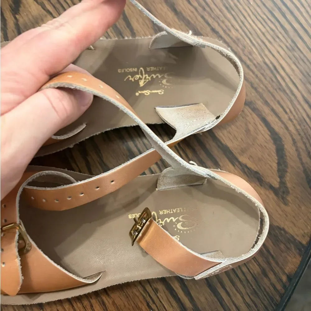 Sun-San Surfer Sandals – Little Kid Size 1 – Rose Gold
